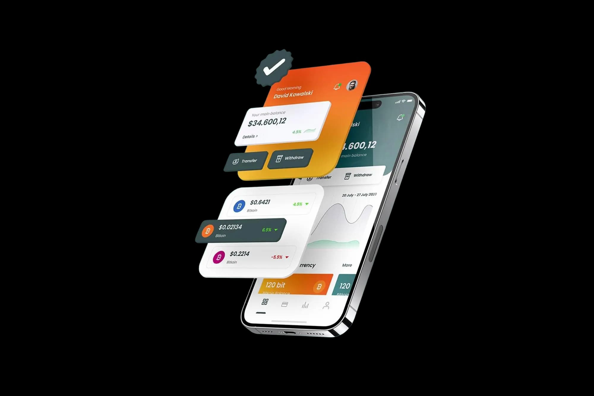 Interactive UI Cards Mockup
